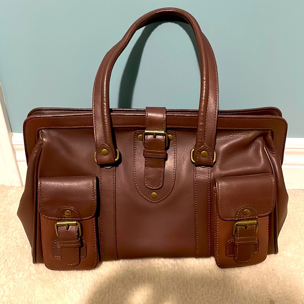 NEW leather Kenneth Cole burgundy Handbag